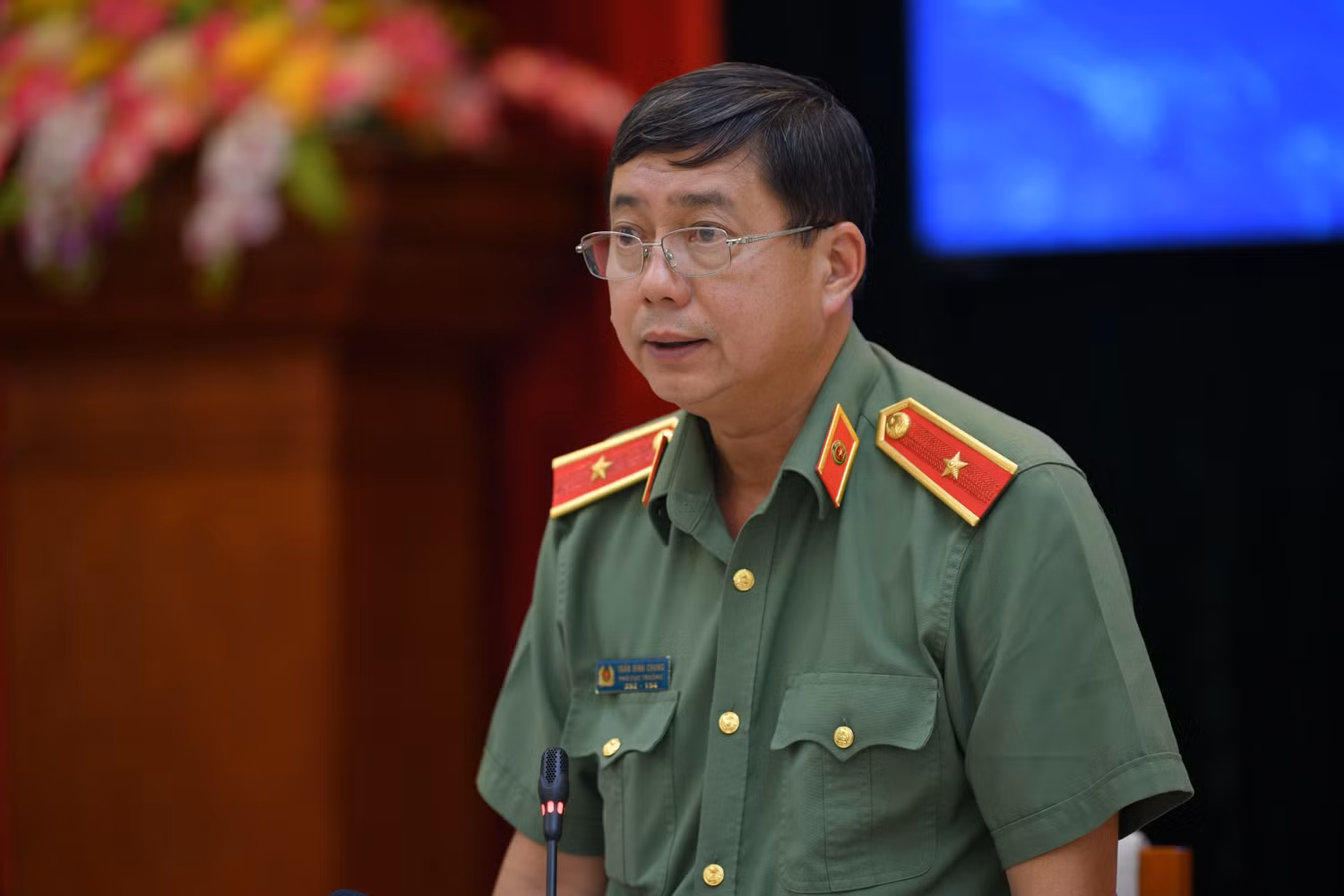 Thiếu tướng Trần Đình Chung - Phó cục trưởng Cục An ninh chính trị nội bộ (Bộ Công an). Ảnh: Bộ Giáo dục và Đào tạo Thiếu tướng Trần Đình Chung - Phó cục trưởng Cục An ninh chính trị nội bộ (Bộ Công an). Ảnh: Bộ Giáo dục và Đào tạo
