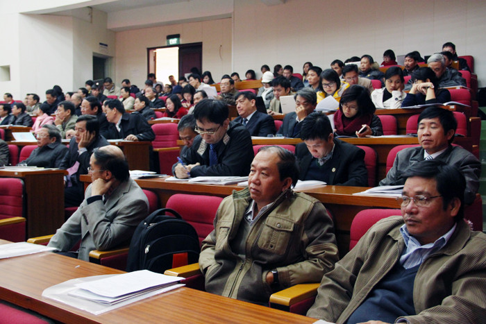 Các đại biểu tham dự Hội nghị tuyển sinh 2014. Ảnh: Xuân Trung Các đại biểu tham dự Hội nghị tuyển sinh 2014. Ảnh: Xuân Trung