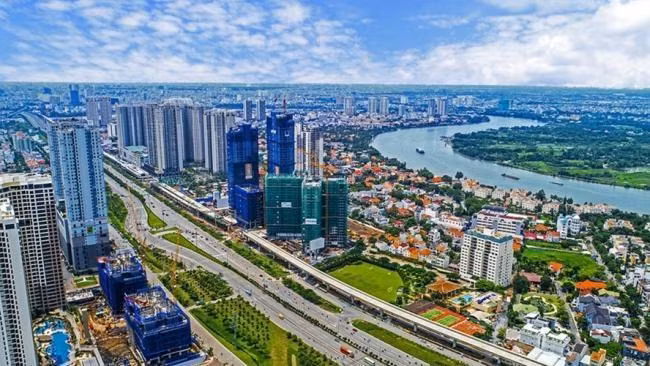 Các dự án Bất động sản đang được triển khai dọc sông Sài Gòn. (Ảnh: P.T)