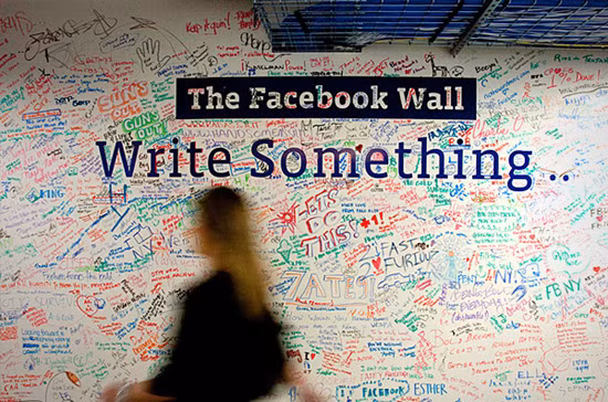 Một “bức tường” khác của Facebook với nhằng nhịt chữ của nhân viên.
