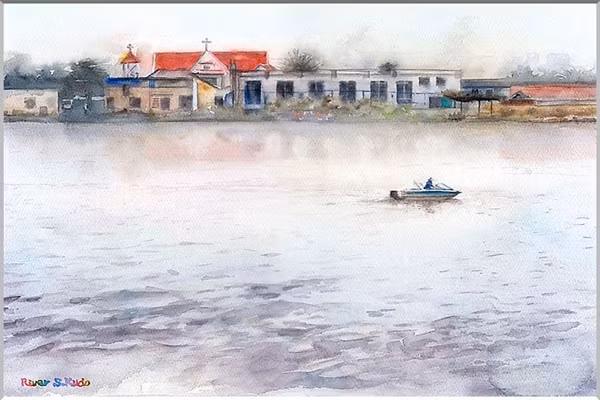 Sông Sài Gòn tĩnh lặng đón tiết trời trong lành sớm tinh sương. Sông Sài Gòn tĩnh lặng đón tiết trời trong lành sớm tinh sương.