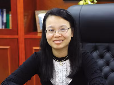 Chu Thị Thanh Hà - nữ tướng tạm quyền lãnh đạo FPT trong thòi gian TGĐ Trương Đình Anh nghỉ phép.