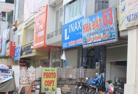 Văn phòng nhà đất trên đường Khuất Duy Tiến chuyển sang kinh doanh dịch vụ photocopy