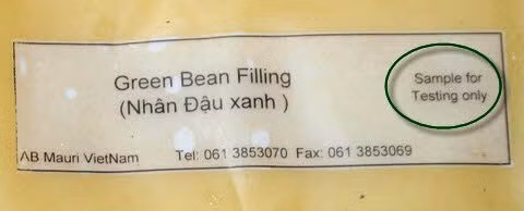 Dòng chữ trên những gói sản phẩm Dòng chữ trên những gói sản phẩm