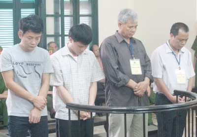 Các bị cáo tại phiên tòa Các bị cáo tại phiên tòa