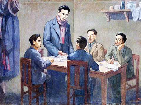 Hội nghị thành lập Đảng Cộng sản Việt Nam 1930. ảnh: bao tang lich su. Hội nghị thành lập Đảng Cộng sản Việt Nam 1930. ảnh: bao tang lich su.