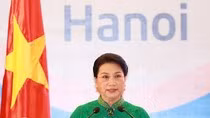 Phó Chủ tịch Quốc hội Việt Nam Nguyễn Thị Kim Ngân - Chủ tịch Hội nữ nghị sĩ lần thứ 21 IPU. ảnh: ipu việt nam