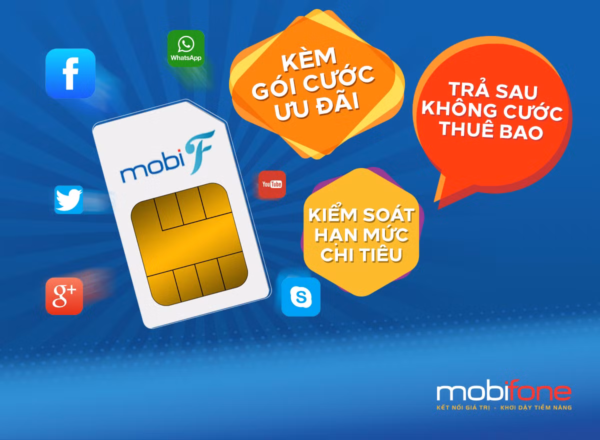Gói cước thuê bao trả sau của MobiFone ưu đãi miễn phí cước thuê bao tháng.