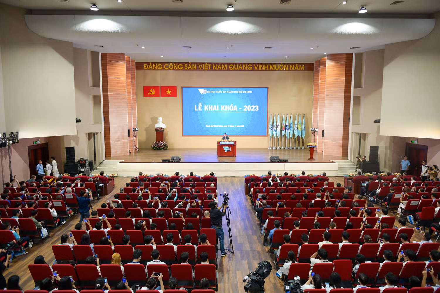 Lễ khai khóa năm 2023 tại Đại học Quốc gia Thành phố Hồ Chí Minh (ảnh: CTV)