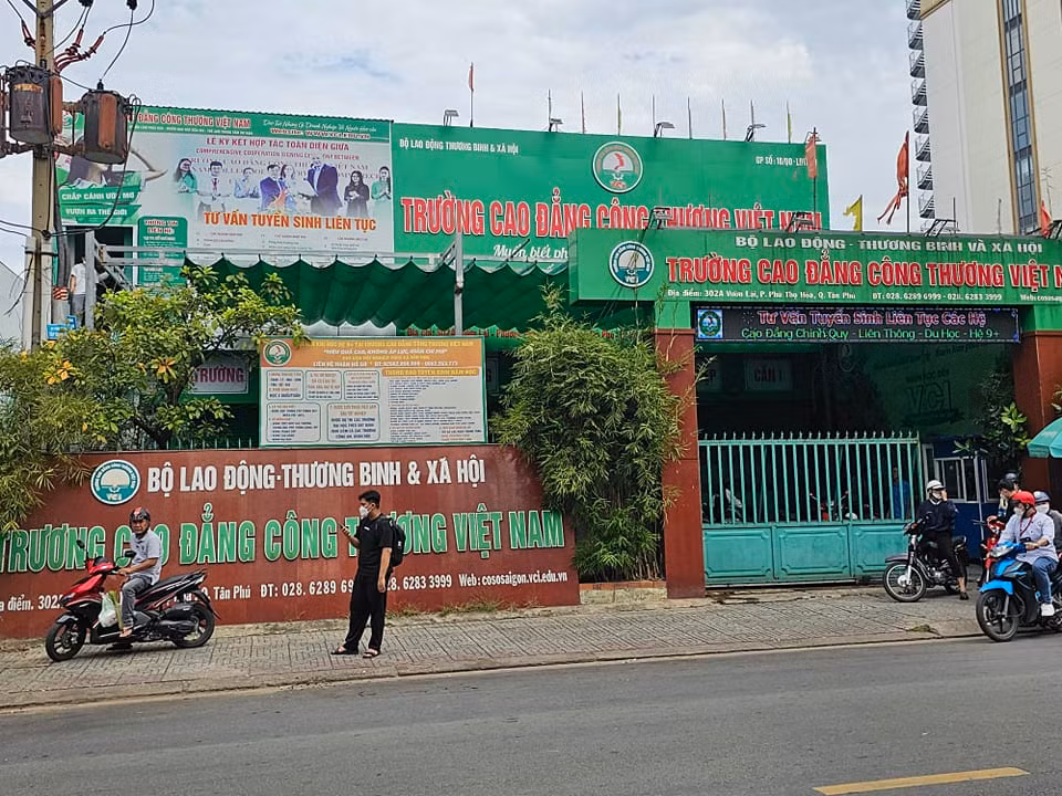 Điểm đào tạo tại đường Vườn Lài, Quận Tân Phú, Thành phố Hồ Chí Minh của Trường Cao đẳng Công thương Việt Nam. (ảnh minh họa: V.D)