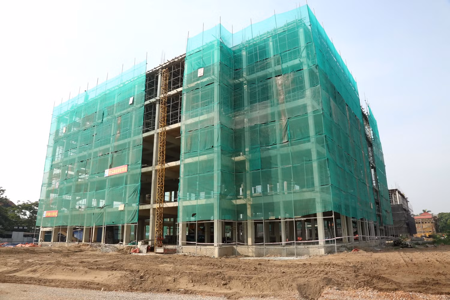 Dự án Đầu tư xây dựng Trường Cao đẳng Công nghiệp Hải Phòng (giai đoạn 1) được thực hiện trên diện tích 7,4ha tại xã Mỹ Đức, huyện An Lão (Ảnh: LT)