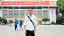 Em Tạ Văn Vinh sinh viên năm 3, Học viện Thanh Thiếu Niên Việt Nam đã đăng ký tình nguyện hiến một số bộ phận trong cơ thể khi không may phải tạm biệt cuộc sống. Ảnh: Công Tiến