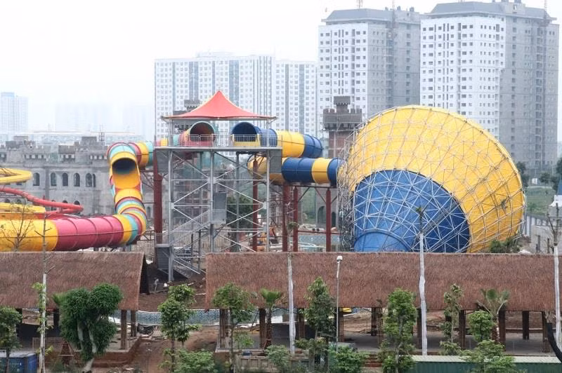 Toàn cảnh công viên nước Thanh Hà.