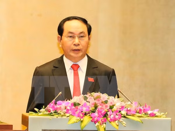Chủ tịch nước Trần Đại Quang. (Ảnh: Thông tấn xã Việt Nam) Chủ tịch nước Trần Đại Quang. (Ảnh: Thông tấn xã Việt Nam)