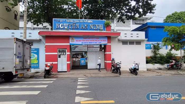 Trường trung học phổ thông Nguyễn An Ninh, Quận 10, Thành phố Hồ Chí Minh (ảnh minh họa: V.D) Trường trung học phổ thông Nguyễn An Ninh, Quận 10, Thành phố Hồ Chí Minh (ảnh minh họa: V.D)