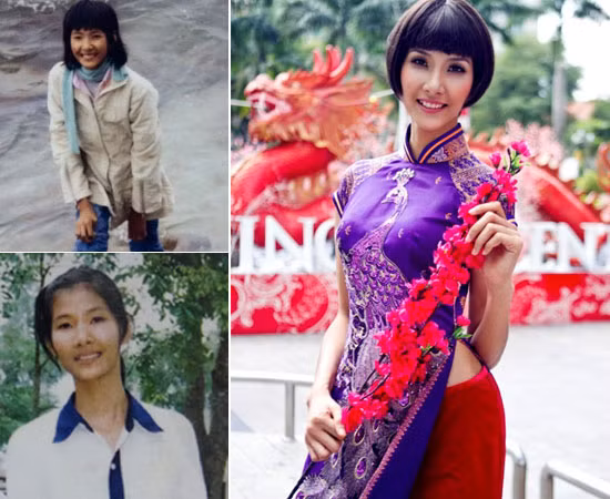 Hoàng Thuỷ từ một cô bé mang vóc dáng gầy gò và quê mùa cho đến một người mẫu ấn tượng