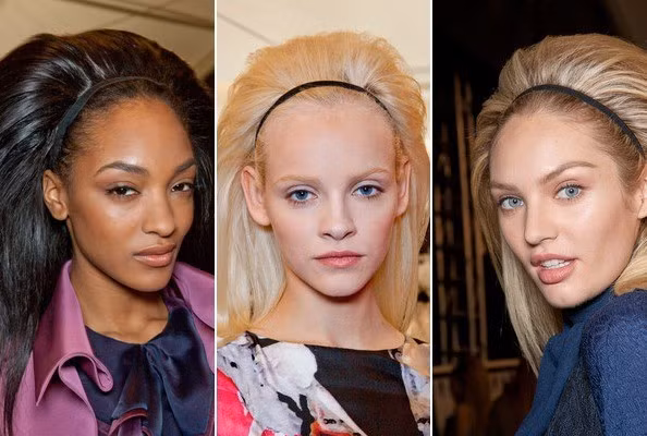 Kiểu tóc bồng kết hợp dây ruy băng điệu đà làm cho các cô người mẫu của NTK Carolina Herrera thêm duyên dáng, xinh đẹp. Kiểu tóc bồng kết hợp dây ruy băng điệu đà làm cho các cô người mẫu của NTK Carolina Herrera thêm duyên dáng, xinh đẹp.