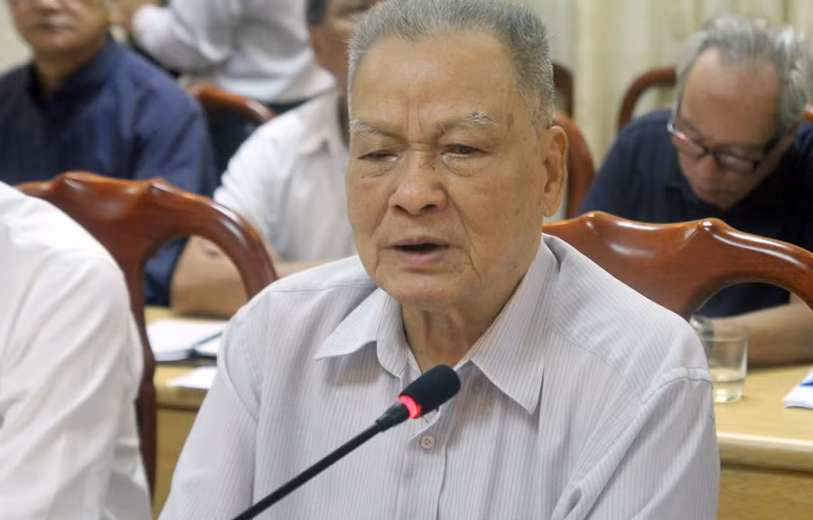 GS. Trần Phương tại Hội thảo. Ảnh Phương Thảo