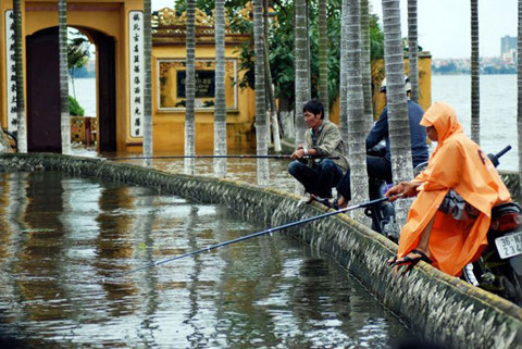 Chỗ nào cũng có thể buông cần.