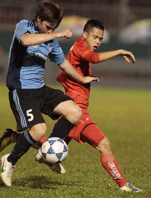 U21 Việt Nam đã có những phút khó khăn trước U21 Sydney FC.