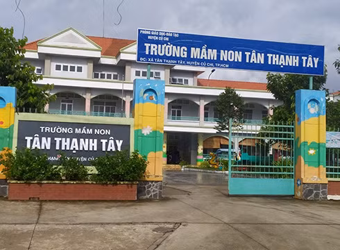 Trường mầm non Tân Thạnh Tây, huyện Củ Chi, Thành phố Hồ Chí Minh (ảnh: P.L) Trường mầm non Tân Thạnh Tây, huyện Củ Chi, Thành phố Hồ Chí Minh (ảnh: P.L)