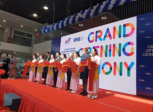 Khánh thành Trường Quốc tế Việt Nam - Phần Lan trực thuộc Trường Đại học Tôn Đức Thắng (ảnh: P.L)