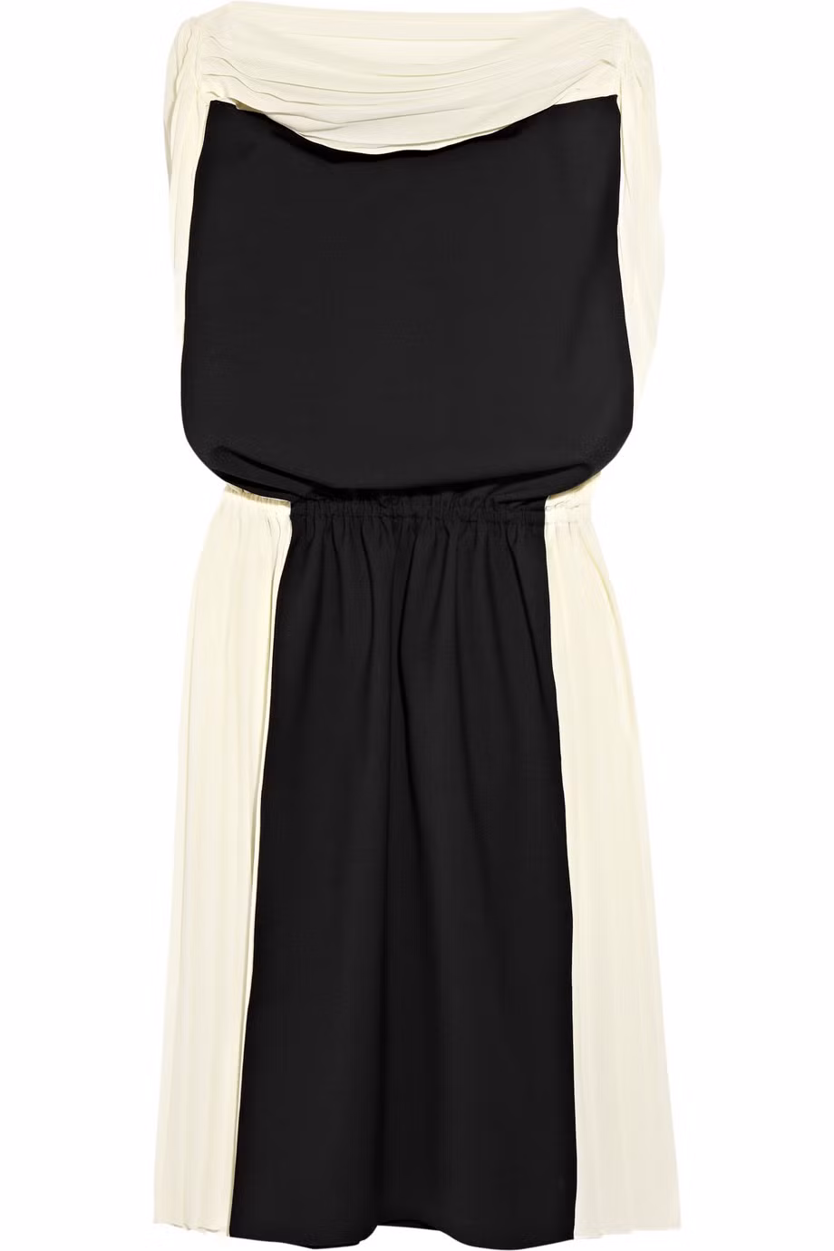 Váy Vionnet (42 triệu đồng) với phần mép váy màu trắng tạo cảm giác nhỏ gọn và bồng bềnh trong loại váy xuông