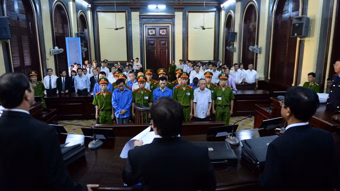 Quang cảnh buổi xét xử sáng nay - Ảnh: Thuận Thắng