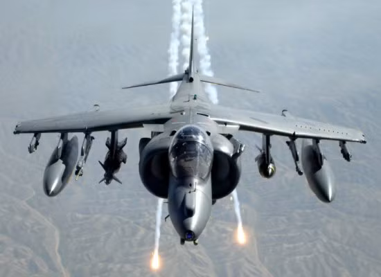 Máy bay chiến đấu AV-8B Harrier của Quân đội Mỹ.