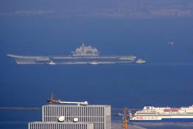 Tàu sân bay Varyag chạy thử lần ba.