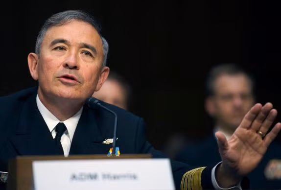 Đô đốc Harry Harris, Tư lệnh Bộ Tư lệnh Thái Bình Dương, ảnh: The Japan Times / AP.