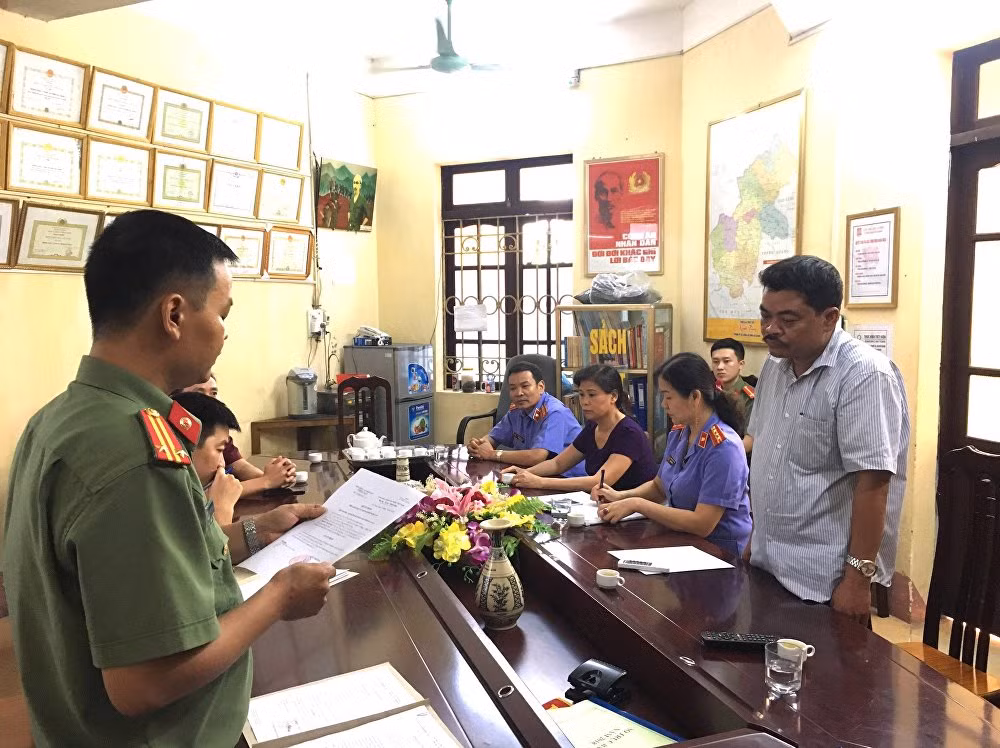Nguyễn Thanh Hoài lúc bị bắt. (Ảnh: TTXVN)