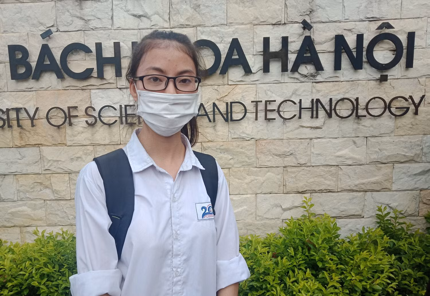 Thí sinh Nguyễn Thẩm Quyến đánh giá đề thi dài và khó (ảnh: Phạm Minh)