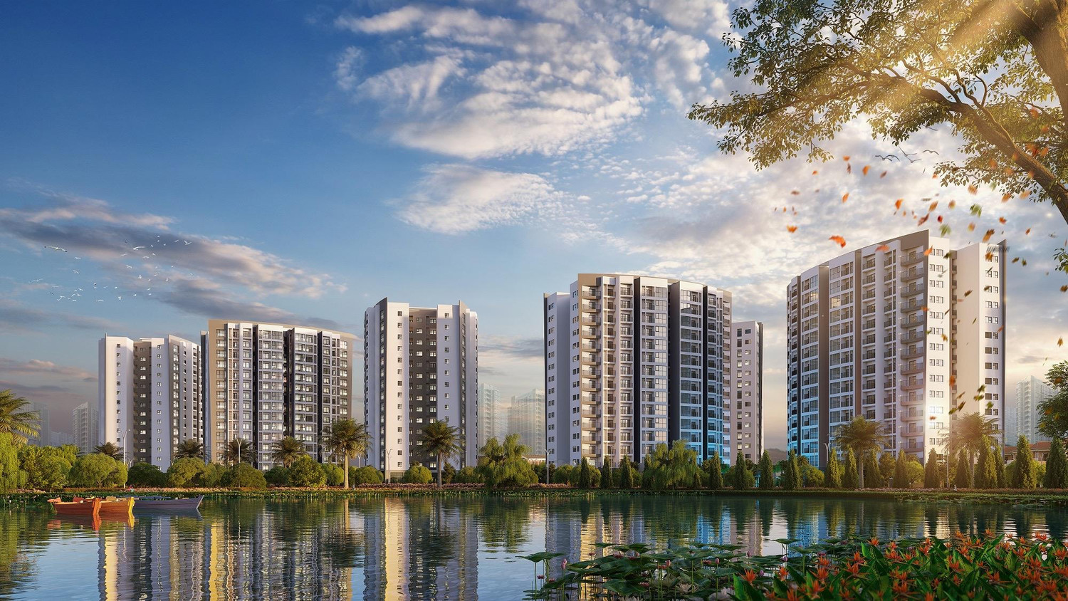 View hồ rộng lớn ngay phía trước dự án đem lại cảm hứng cho cư dân mỗi ngày View hồ rộng lớn ngay phía trước dự án đem lại cảm hứng cho cư dân mỗi ngày