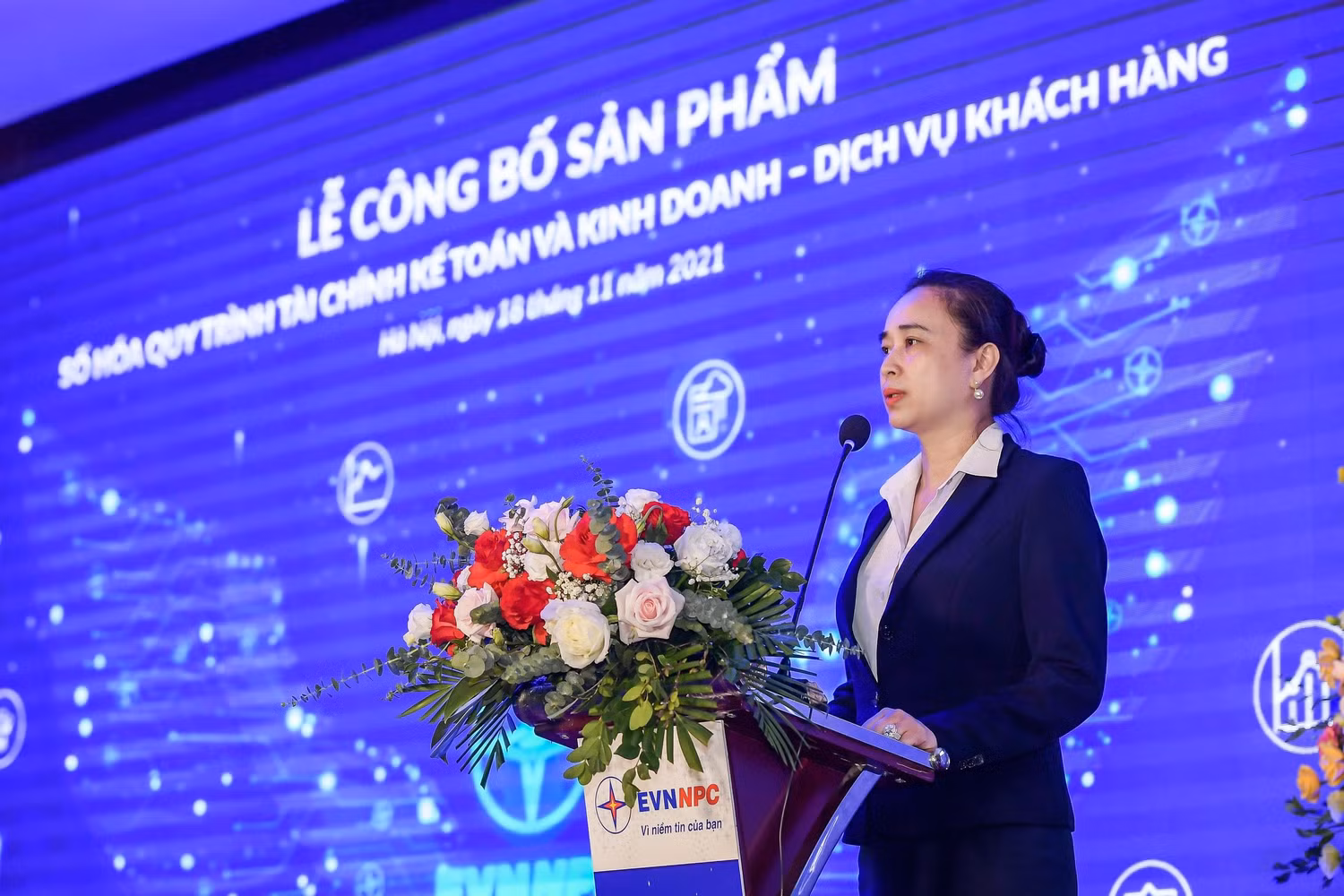 Bà Đỗ Nguyệt Ánh - Chủ tịch Hội đồng thành viên Tổng công ty Điện lực miền Bắc Bà Đỗ Nguyệt Ánh - Chủ tịch Hội đồng thành viên Tổng công ty Điện lực miền Bắc