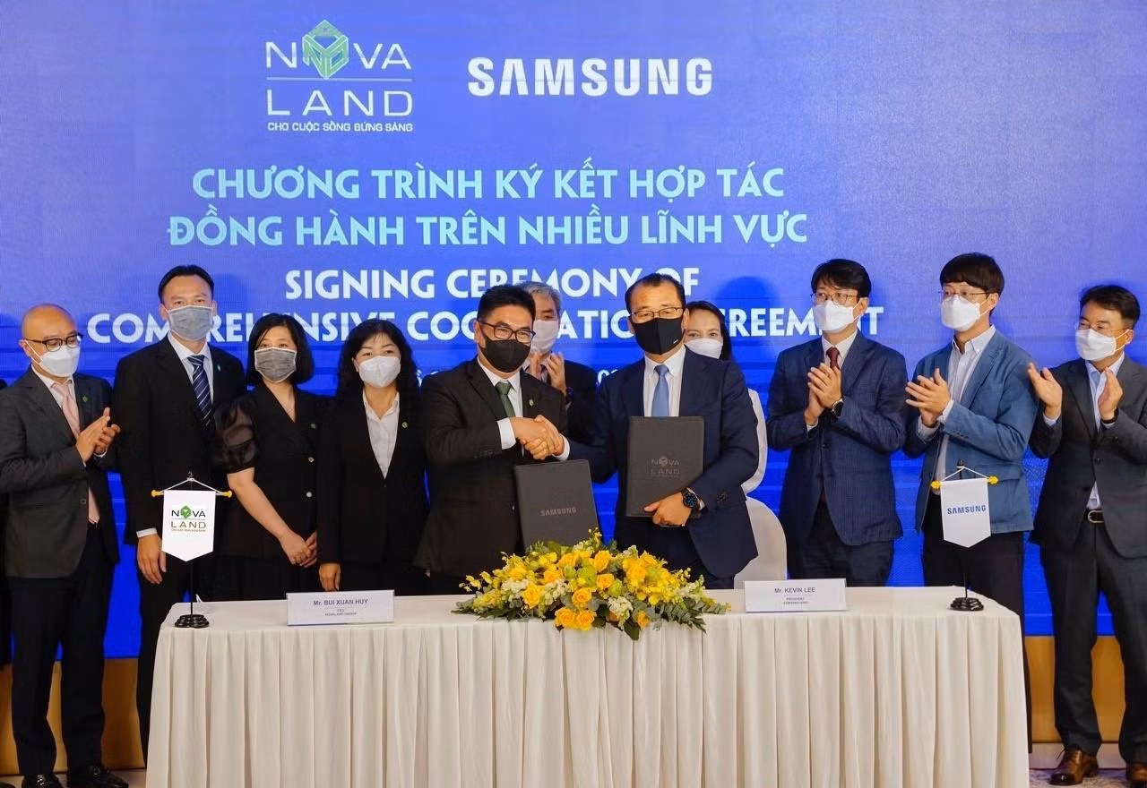 Samsung cùng Novaland ký kết hợp tác, đồng hành trên nhiều lĩnh vực ngày 08/11/2021