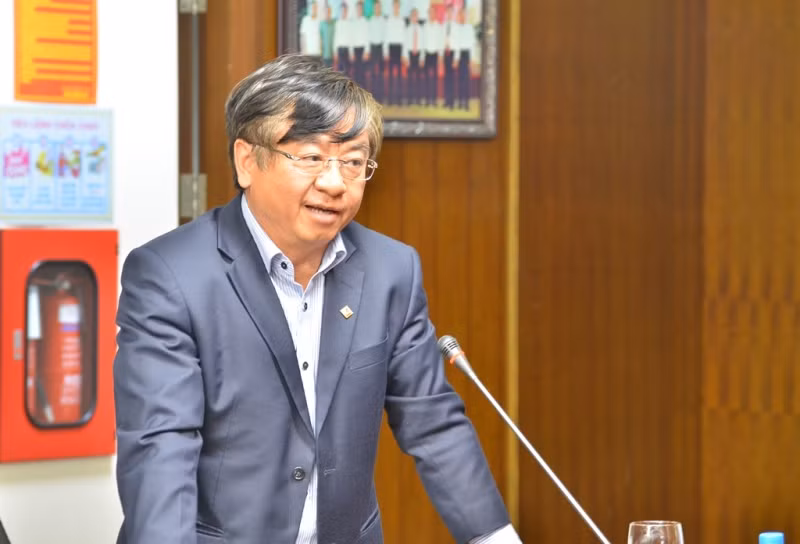 Ông Trần Xuân Hoàng Phó Tổng giám đốc BIDV phát biểu tại buổi họp báo.