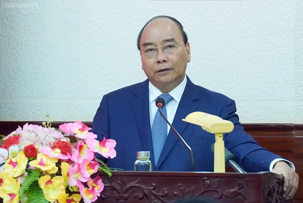 Thủ tướng phát biểu. Ảnh: VGP Thủ tướng phát biểu. Ảnh: VGP