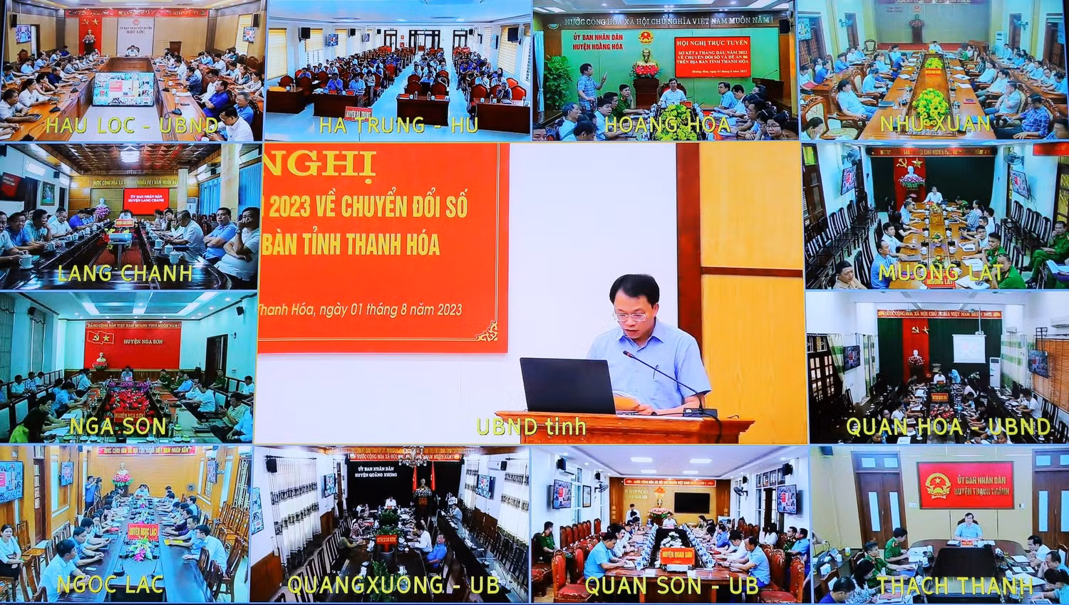 Năm 2023, tỉnh Thanh Hoá chú trọng xây dựng hạ tầng, nền tảng và dữ liệu số nhằm tạo nền móng vững chắc để địa phương vươn lên mạnh mẽ (Ảnh: CTV) Năm 2023, tỉnh Thanh Hoá chú trọng xây dựng hạ tầng, nền tảng và dữ liệu số nhằm tạo nền móng vững chắc để địa phương vươn lên mạnh mẽ (Ảnh: CTV)