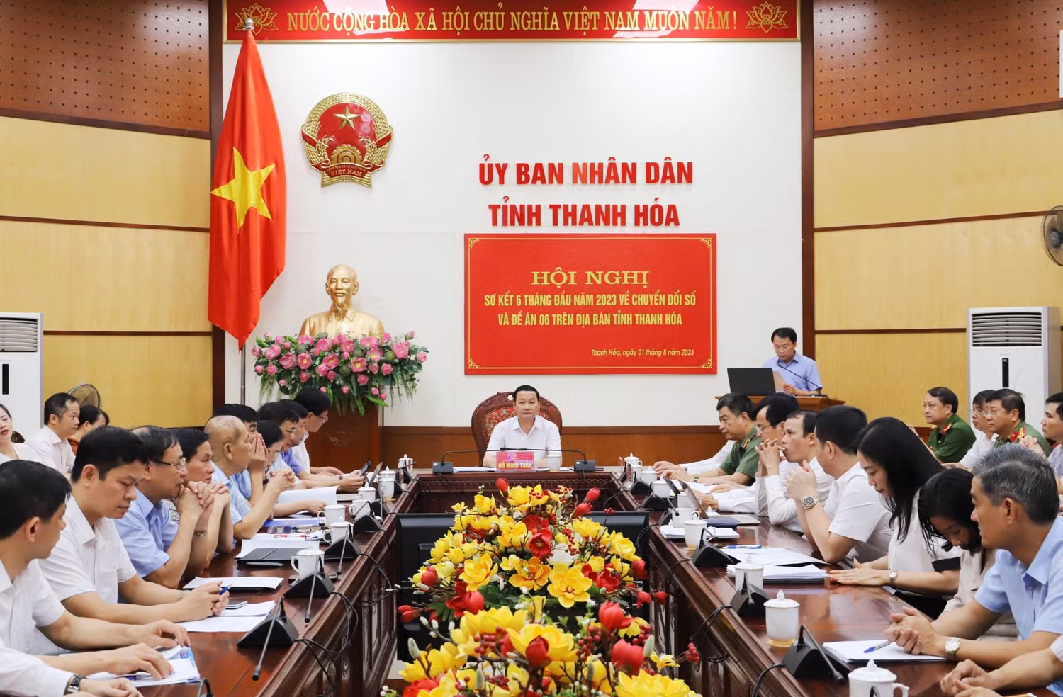 Tỉnh Thanh Hoá thực hiện đồng bộ các giải pháp, triển khai có hiệu quả chuyển đổi số (Ảnh: CTV) Tỉnh Thanh Hoá thực hiện đồng bộ các giải pháp, triển khai có hiệu quả chuyển đổi số (Ảnh: CTV)