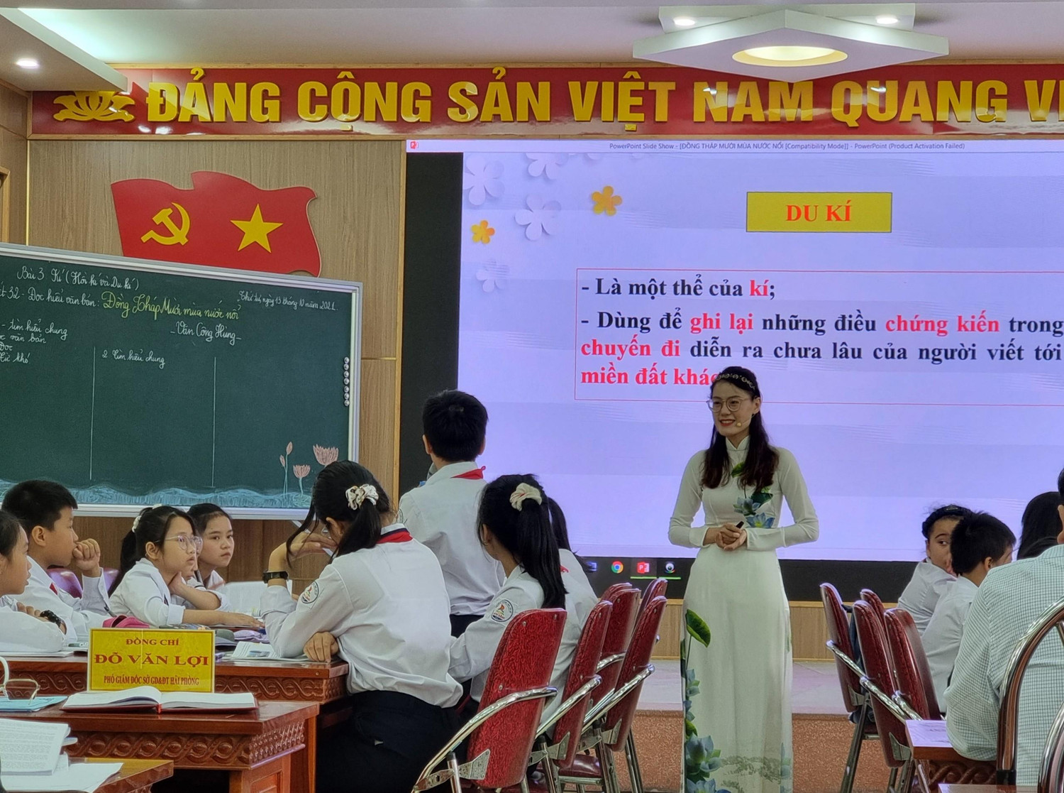 Học sinh được củng cố, khắc sâu kiến thức dưới sự hướng dẫn của cô giáo (Ảnh:Phương Linh)