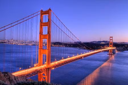 San Francisco nổi tiếng với Cầu Cổng vàng và bến cảng Fisherman