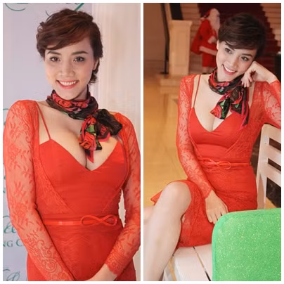 Tuy nhiên, đây cũng không phải là lần đầu tiên Trang Nhung 'khoe' vòng 1 lý tưởng của mình trong những thiết kế quá gợi cảm như thế này. Tuy nhiên, đây cũng không phải là lần đầu tiên Trang Nhung 'khoe' vòng 1 lý tưởng của mình trong những thiết kế quá gợi cảm như thế này.