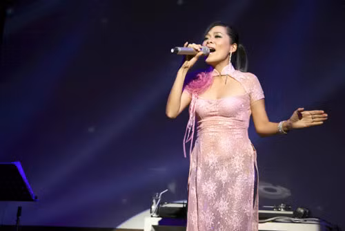 Mỹ Lệ từng "phạm húy" với kiểu áo dài khoét ngực rộng và mỏng manh này Mỹ Lệ từng "phạm húy" với kiểu áo dài khoét ngực rộng và mỏng manh này