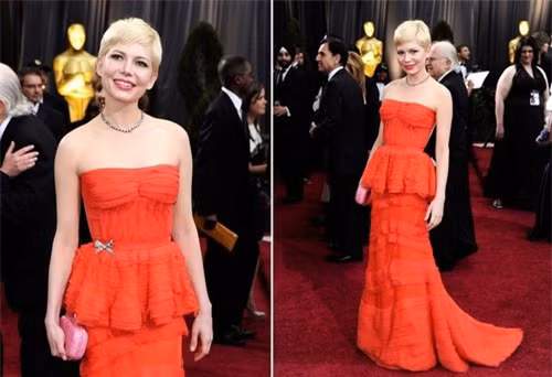 Chiếc váy Louis Vuitton được Kate Young chọn cho Michelle Williams tại Oscar 2012. Chiếc váy Louis Vuitton được Kate Young chọn cho Michelle Williams tại Oscar 2012.