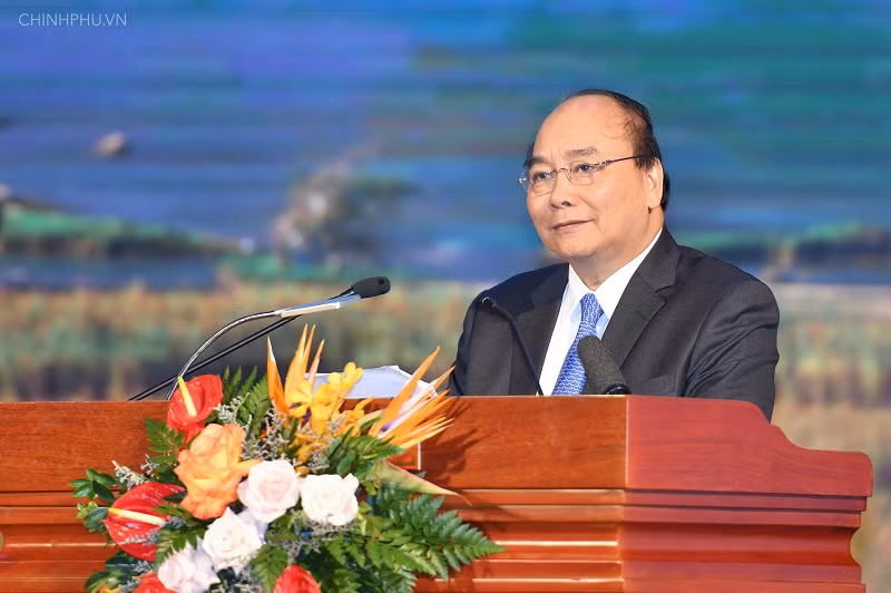 Thủ tướng phát biểu tại hội nghị. Ảnh VGP/Quang Hiếu
