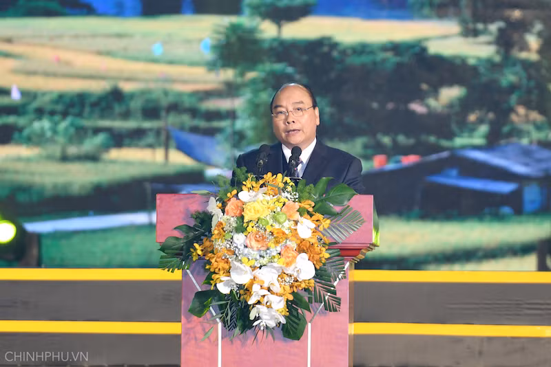 Thủ tướng Nguyễn Xuân Phúc phát biểu tại buổi lễ. Ảnh: Chinhphu.vn