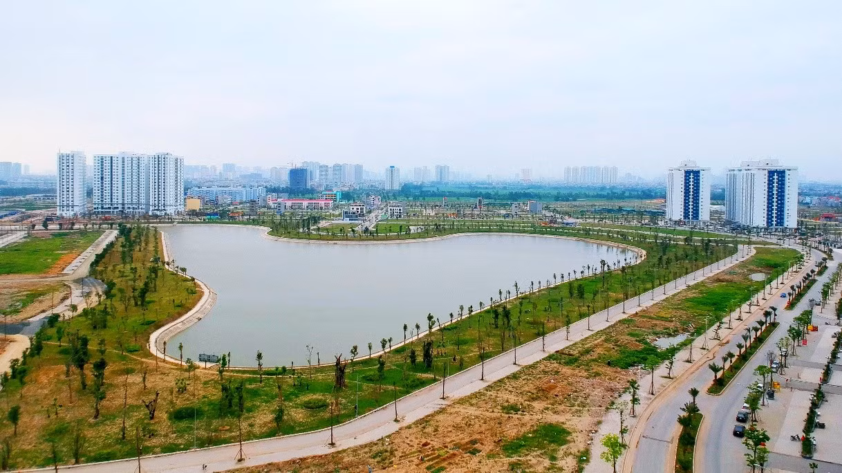Hồ điều hòa cân bằng hệ sinh thái của Khu đô thị Thanh Hà