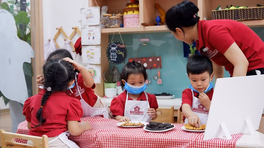 Trẻ được tự tay trải nghiệm thực tế trong quá trình học tập bằng phương pháp dạy học dự án Trẻ được tự tay trải nghiệm thực tế trong quá trình học tập bằng phương pháp dạy học dự án