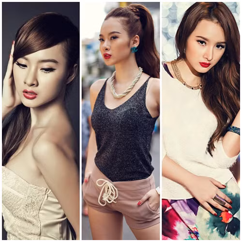 "Bà mẹ nhí" chuộng cách tô vẽ chân mày đậm và sắc sảo.